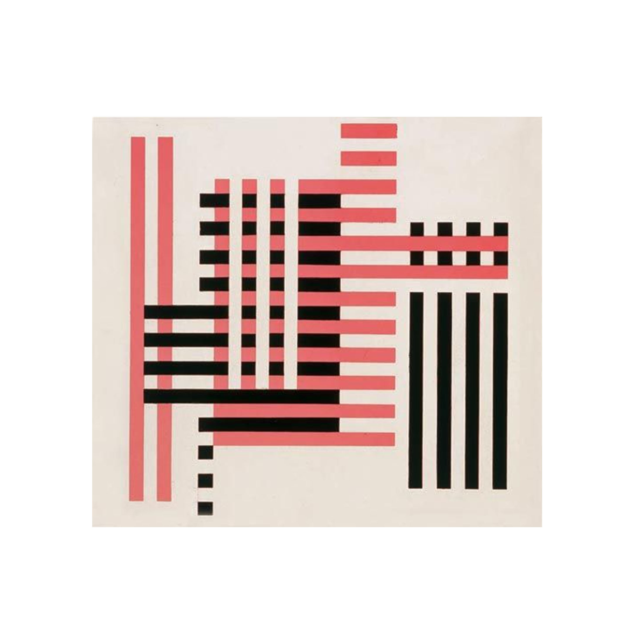 Fabrik B, Verre sablé opaque et peinture noire, Josef Albers 1925 - Museum Morsbroich, Leverkusen