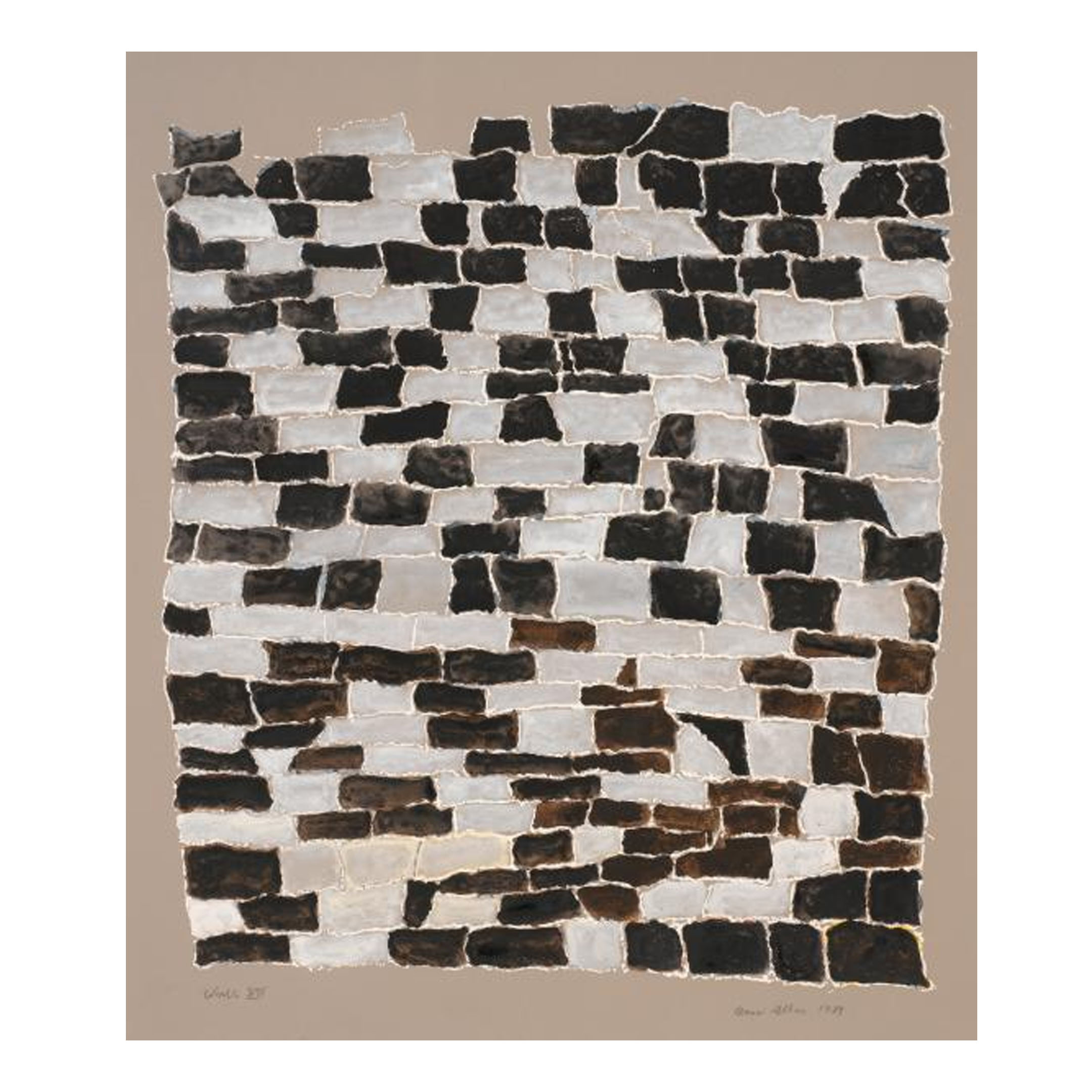 Wall XII, Anni Albers 1984. Aquarelle en sérigraphie - Photo : Tim Nightswander/Imagin4Art